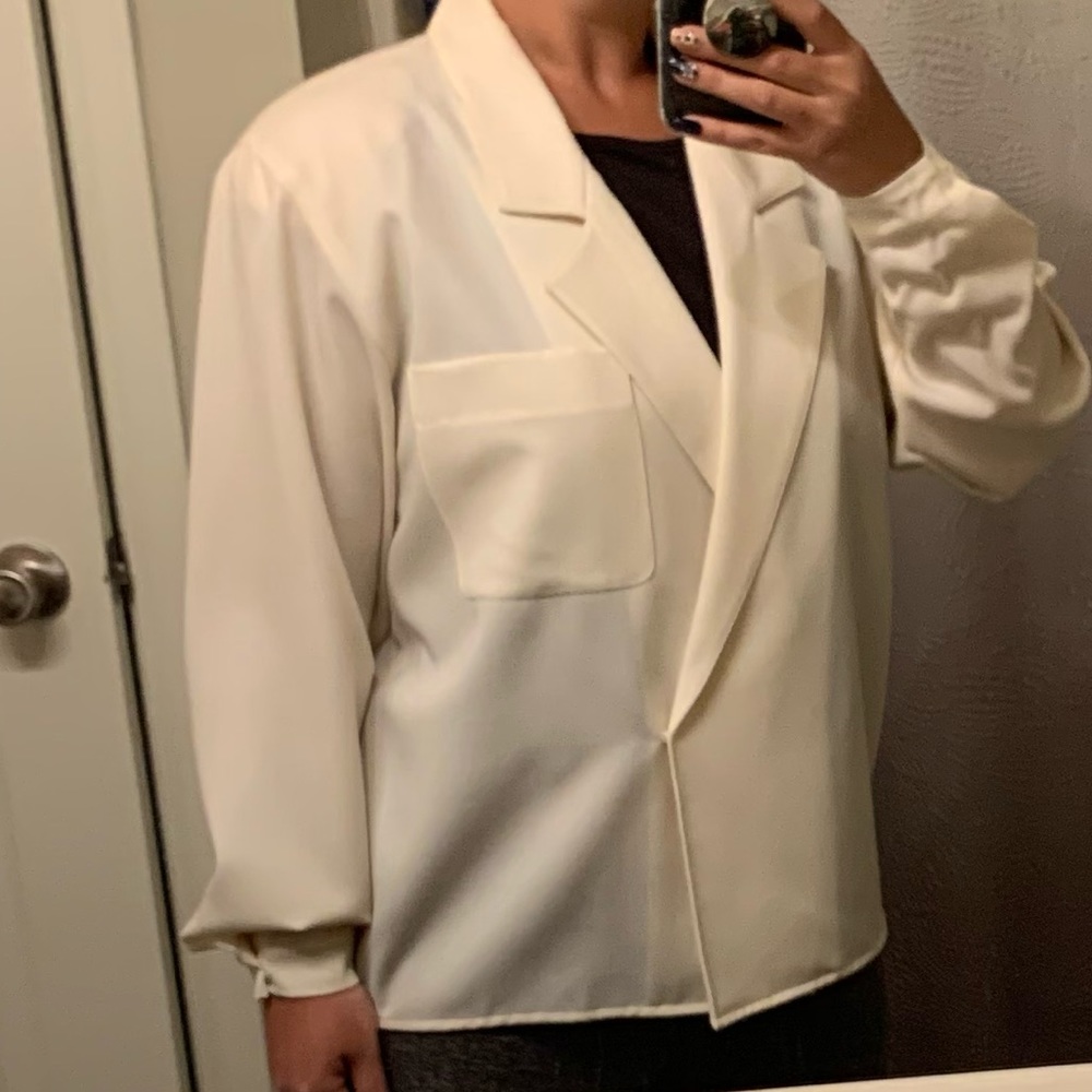 Vintage Anne Klein Cream Blazer